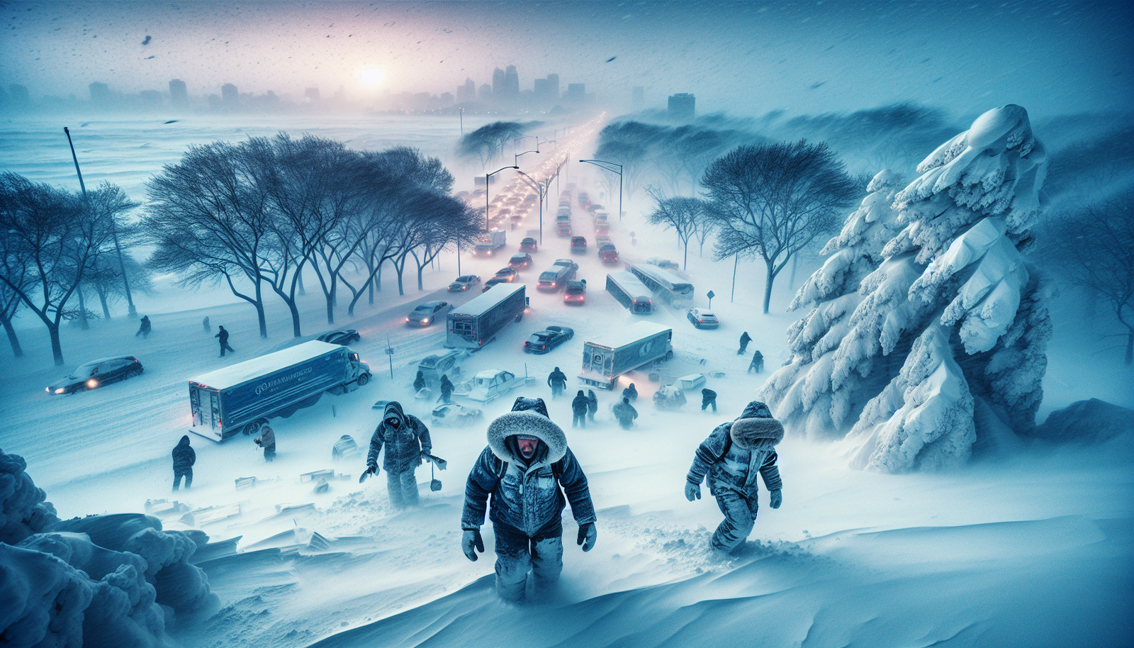 img powerful snowstorm hits the southern u.s. travel disruptions and subzero temperatures